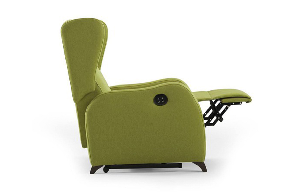 sillón relax orejero elevapersonas con diseño elegante y asiento desenfundable
