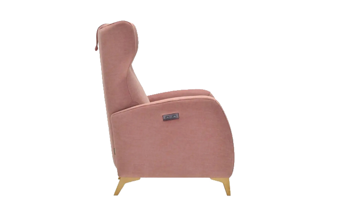 sillón relax orejero moderno con sistema motorizado y apoyo ergonómico