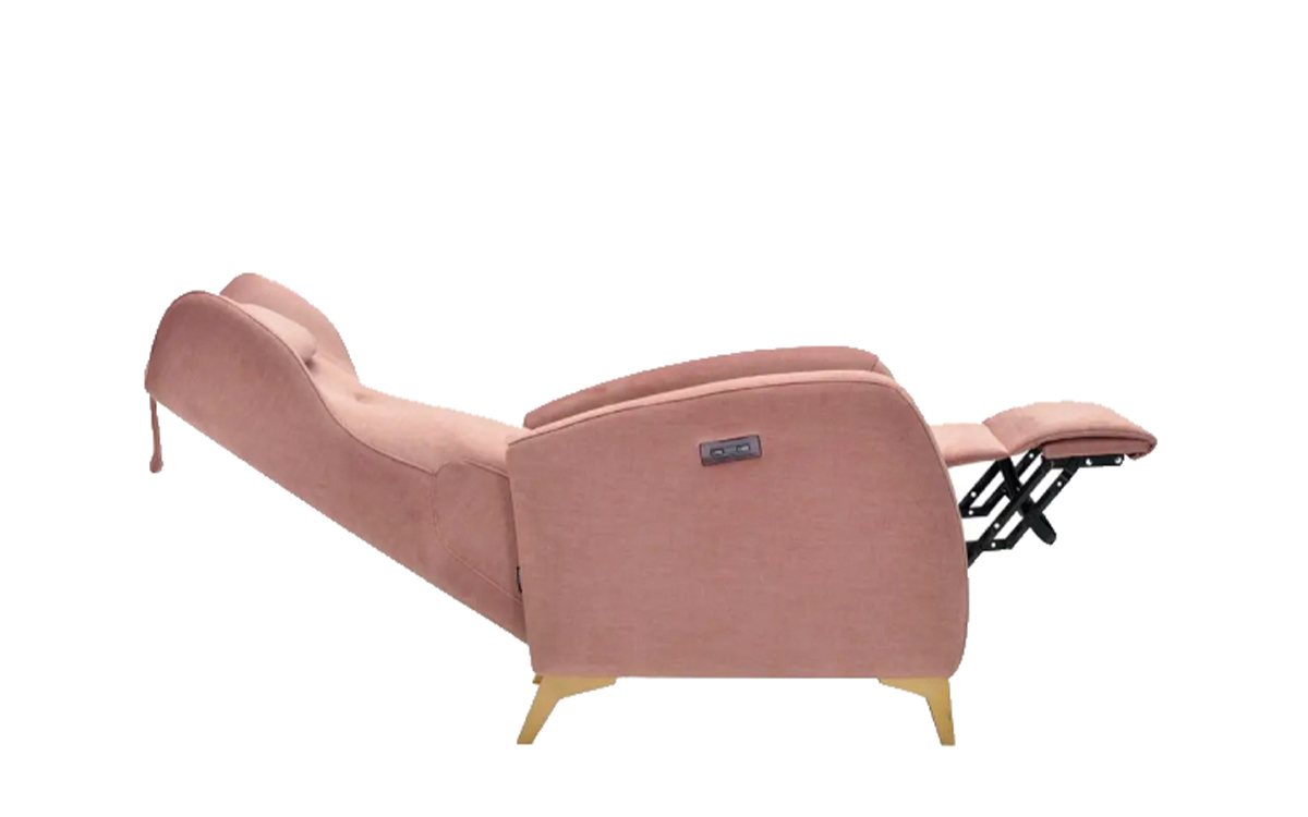 sillón relax orejero moderno con sistema motorizado y apoyo ergonómico