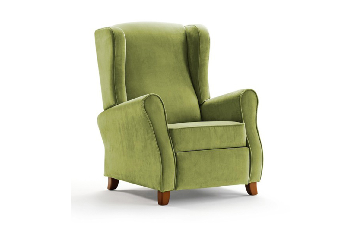 sillón relax reclinable orejero moderno con sistema elevapersonas