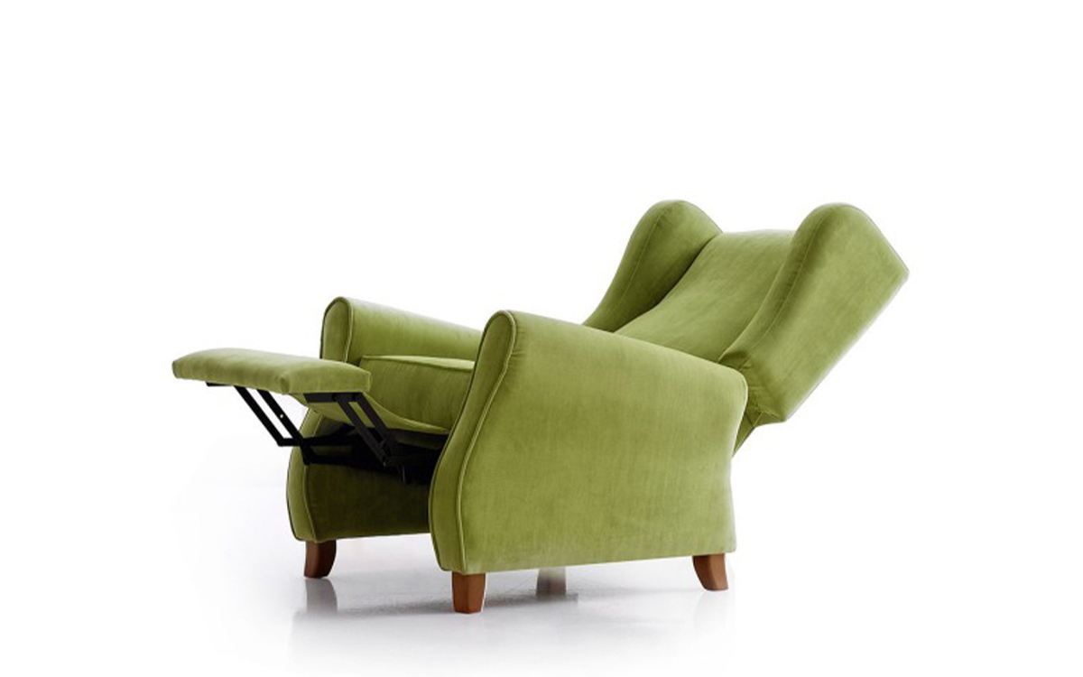 sillón relax reclinable orejero moderno con sistema elevapersonas