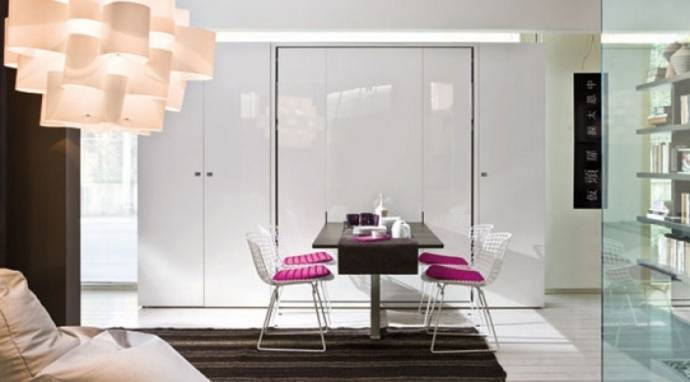 Consejo: armarios con puertas correderas para miniapartamentos